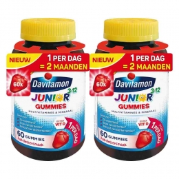 2xDavitamonJuniorGummies3-12jaar60gummies