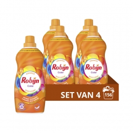4xRobijnKleinKrachtigWasmiddelColor39Wasbeurten119liter