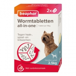 BeapharAll-in-oneOntwormingTablettenHond25-20kg2tabletten