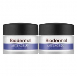 2xBiodermalNachtcremeAntiAge5050ml