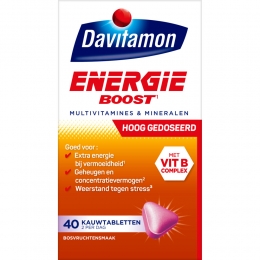 GratisVerzending4xDavitamonEnergieBoostBosvruchten40kauwtabletten