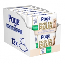 12xPageVochtigToiletpapierPuur38stuks