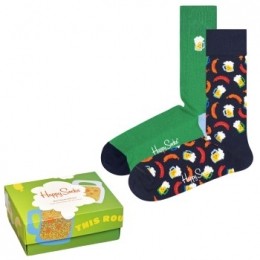 Happysocks2stuksBeerGiftBoxActie