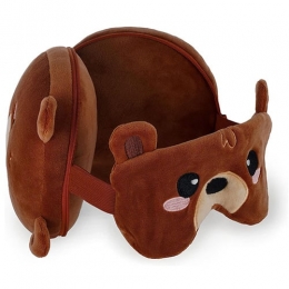 LegamiReiskussenmetslaapmasker-Teddybeer
