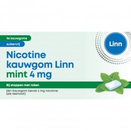 LinnNicotineKauwgomMint4mg96stuks