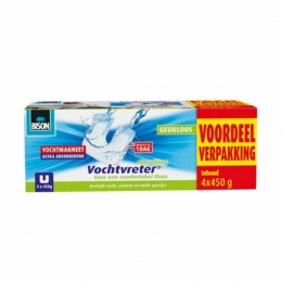 BisonVochtvreterAmbianceMagneetNeutraal4-Pack4x450gr
