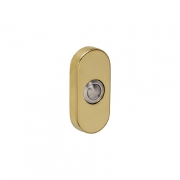 Intersteeldeurbelovaal65x30x10mmverdekt-PVDmessingkleur