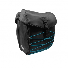 DubbelefietstasStarZwartBlauw36L