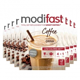 8xModifastWeightControlMilkshakeKoffie8x55gr
