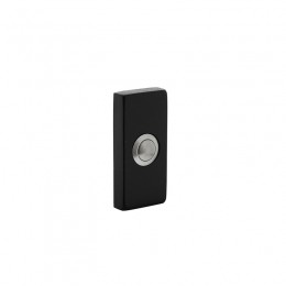 Intersteeldeurbelrechthoekig65x30x10mmverdekt-RVSmatzwart