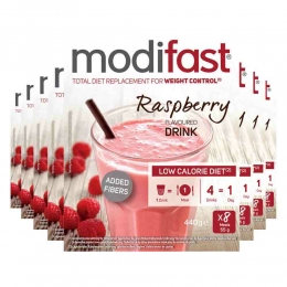 8xModifastIntensiveMilkshakeRaspberry8x55gr
