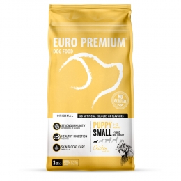 4xEuro-PremiumPuppySmallKip-Rijst3kg