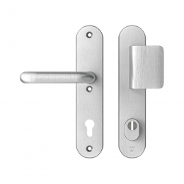 AXAAXAOvalPlusveiligheidsbeslagvoordeurD-knopUkrukPC92metkerntrekbeveiligingSKG3-aluminium
