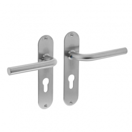 IntersteelDeurkrukRechtslankopschildprofielcilindergat55mm-RVS