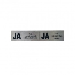NovioproductsJAJAreclamebordje125x25cm-RVS