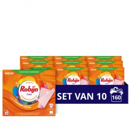 10xRobijnWasmiddeldoekjesColor16stuks