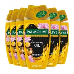 6xPalmoliveDouchegelThermalPamperingOil250ml