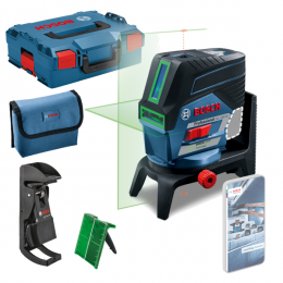 BoschGCL2-50CGSOLO12VLi-IonAccuLijn-EnPuntlaserBodyInL-Boxx-Groen-20m