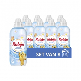 8xRobijnWasverzachterJasmijnenSandelhout39Wasbeurten780ml