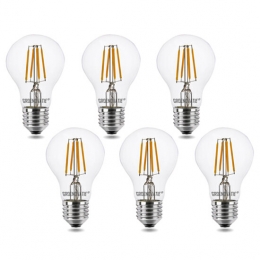 E27LEDFilamentLamp4WWarmWitDimbaar6-Pack
