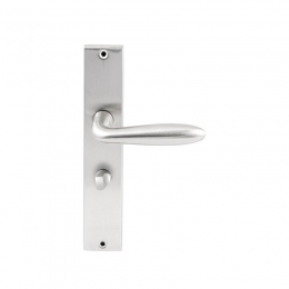 HardbrassDeurkrukIstanbuloprechthoekiglangschildWC638mm-RVS