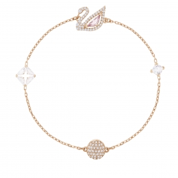 Swarovski5485876-DazzlingSwanBracelet-Roskleur-Armband-Small