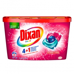 DixanWasmiddelcapsulesGekleurdeWas-15Wasbeurten41Power-Caps15stuks