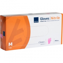 AbenaNitril-HandschoenenPoedervrijRozeM-100st