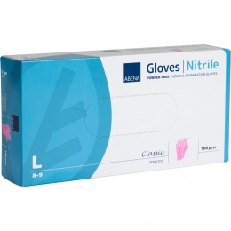 AbenaNitril-HandschoenenPoedervrijRozeL-100st