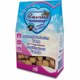RenskeGezondeBeloningHartjesHondensnackLam150gr
