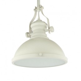 VintageHanglampWitMetGlazenDiffuser32cm