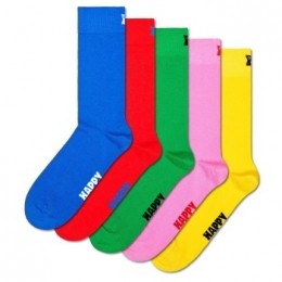 Happysocks5stuksSolidSocksActie