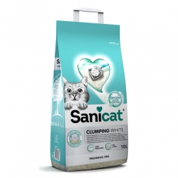 SanicatKattenbakvullingClumpingWhite10liter