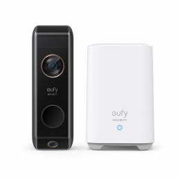 EufyVideoDoorbellDual2PrometHomeBase2SlimmedeurbelZwart