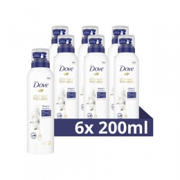 6xDoveShowerFoamDeeplyNourishingCottonOil200ml