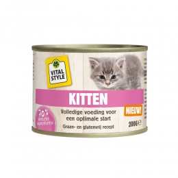 VitalstyleKattenvoerBlikKitten200gr