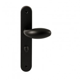 HardbrassKnopkrukGolfopovaallangschildWC638mm-zwart
