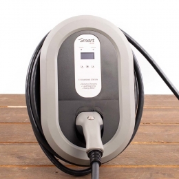 HomeBoxSmart32A3fase5meterlaadkabeltype2KWhmeter-Teslabutton