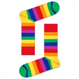 Happysocks2stuksPrideStripeSockActie