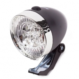 BensonKoplampRetro3LED-ZwartChroom