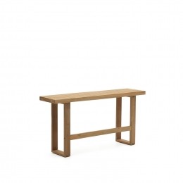 KaveHomeHogeOutdoorEetkamerbankCanadellTeakhout130cm-Bruin