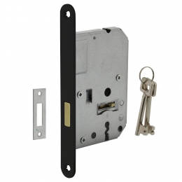 Intersteelklavierkastslot55mmmetzwartevoorplaat20X175mm