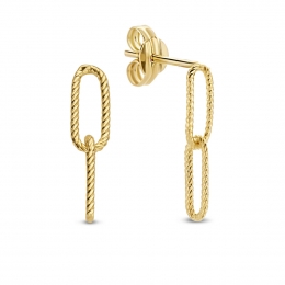 JackieGold-DoubleLinksJKE20079-Oorbellen