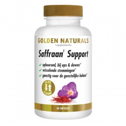 GratisVerzending2xGoldenNaturalsSaffraanSupport60capsules
