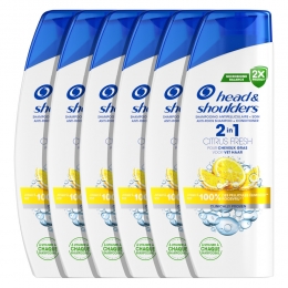 6xHeadShoulders2in1CitrusFresh300ml