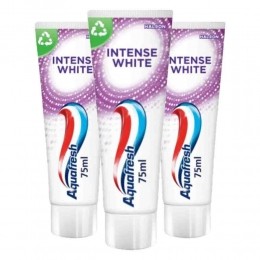 3xAquafreshTandpastaIntenseWhite75ml