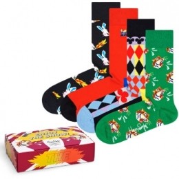 Happysocks4stuksCircusEnjoytheShowGiftBoxActie