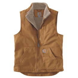 CarharttWashedDuckLinedMockNeckVestCarharttBrown-XL