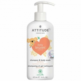 AttitudeBabyLeaves2-in-1HairandBodyWashPearNectar473ml