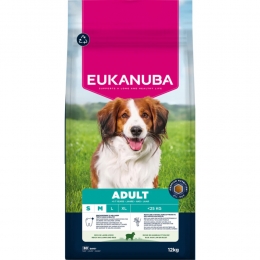 EukanubaLifeCareDogAdultSmallMediumHondenvoerLambRice12kg